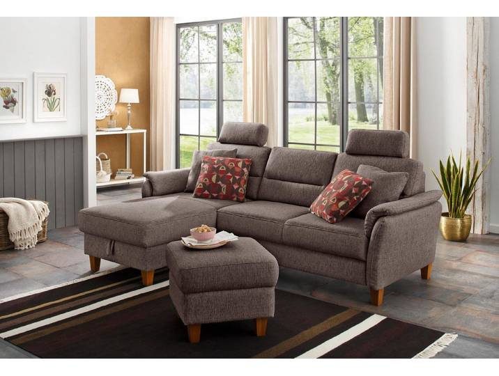 Home affaire Ecksofa Palmera L-Form, B: 244 cm - OTTO. Verlässliche Qualität., optional Schlaffunktion & Bettkasten, Federkern