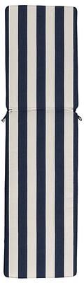 Replacement Chaise Cushion - 20x75 - Fast Dry, Canopy Stripe Navy/White - Ballard Designs