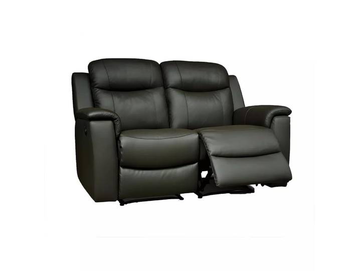 Vente-unique - Relaxsofa Leder 2Sitzer EVASION, One Size, Schwarz
