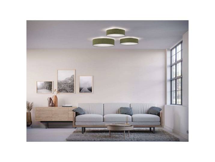 Soft Plafonnier Ø50 Green Wool - Belid - Salon / séjour - Tissu / textile