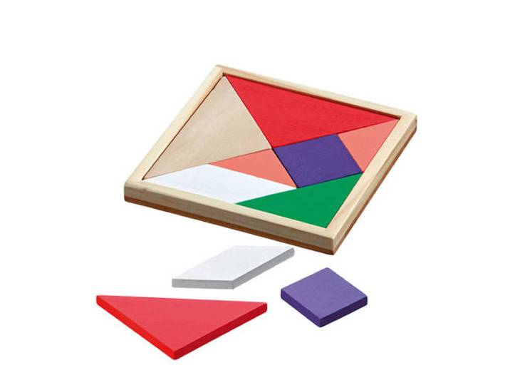 Philos Tangram gekleurd 15x15cm