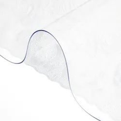 VEVOR Kunststoff-Tischabdeckung 61 x 152,4 cm, 1,5 mm Dicker Transparenter Tischschutz, Rechteckige transparente Schreibtischunterlage, Wasserdicht Tischschutz PVC Folie für Büro-Kommode, Nachttisch