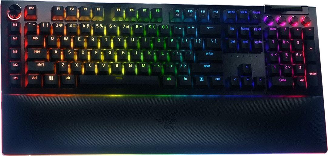 Razer BlackWidow V4 Pro, Kabelgebunden, USB, Mechanischer Switch, QWERTY, RGB-LED, Schwarz