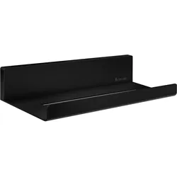 Smedbo SIDELINE - Duschregal. Schwarz. 250 x 112 mm. Wandplatte Höhe 47 mm. DB50...