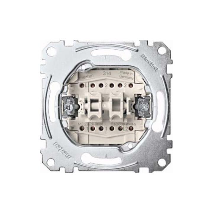 Merten Doppelwechselschalter-Eins 1-pol.16AX 250VAC MEG3626-0000)
