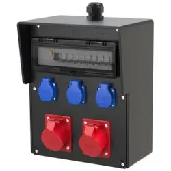PCE 9227142 Wandverteiler Vollgummi Baureihe SALZBURG BV 2x16/5 3xSSD M32oBVu HKL Ea IP54