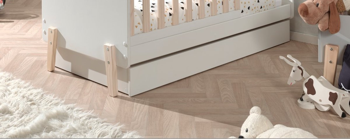LUCEVI Kiddy Peuter Lade Rolbaar - Wit