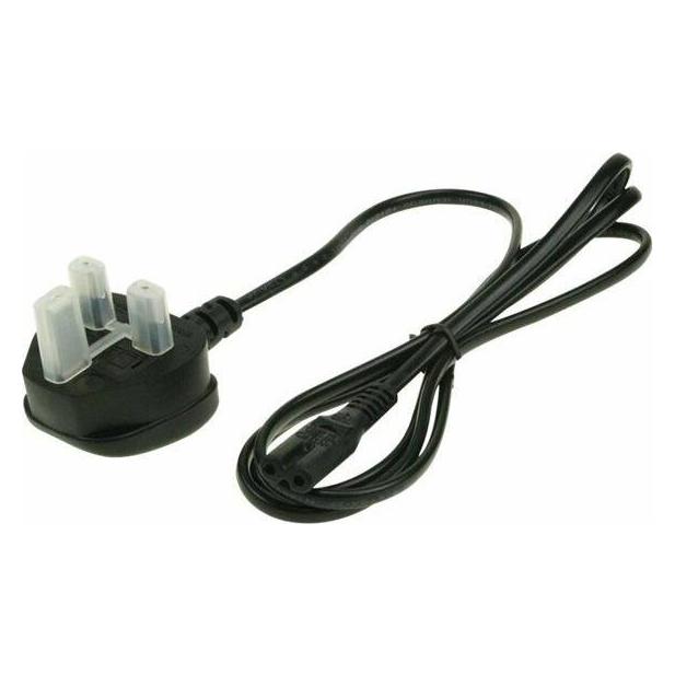 2-Power AC Mains Lead Fig 8 UK Plug (Black) (1.50 m) (PWR0001A)