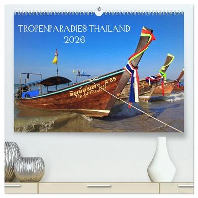 Tropenparadies Thailand 2026 (hochwertiger Premium Wandkalender 2026 DIN A2 quer), Kunstdruck in Hochglanz