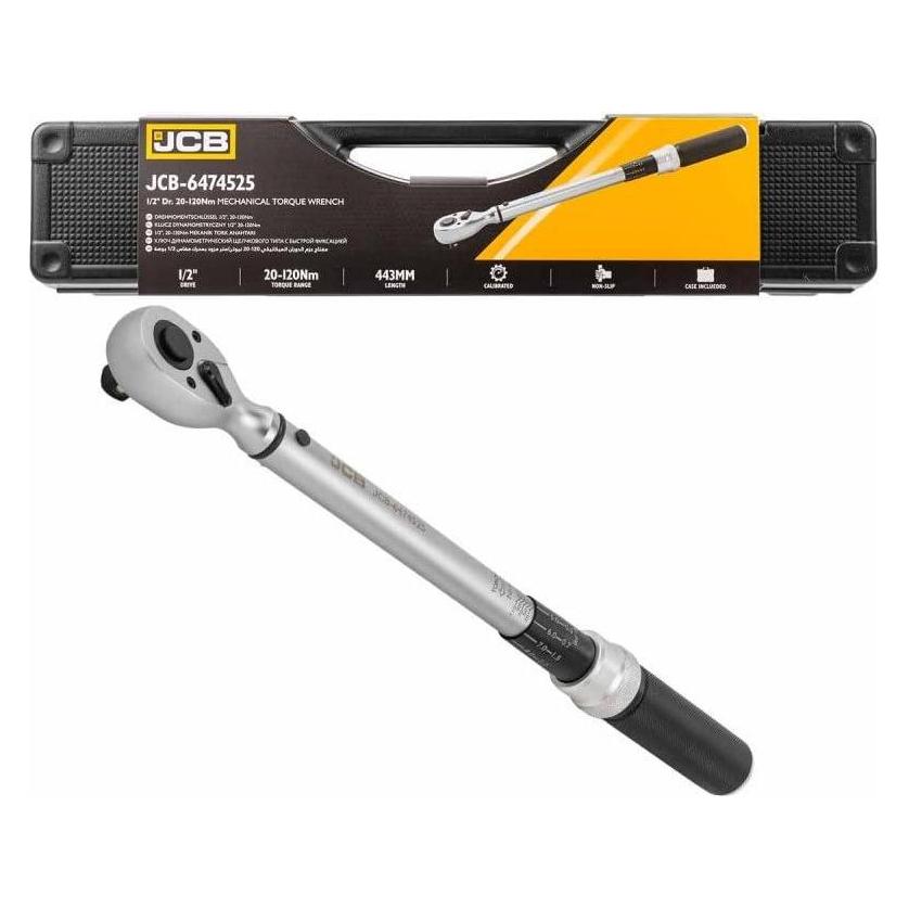 JCB Drehmomentschlüssel 1/2" 20-120 Nm (1/2", 20 - 120 Nm) (JCB-6474525)
