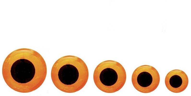 Fulling Mill Epoxy Eye -Fluorescent Hot Orange-3mm