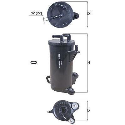 Knecht Kraftstofffilter [Hersteller-Nr. KL764D] für Honda