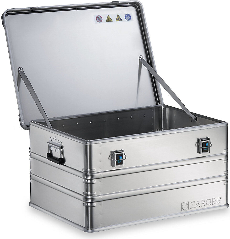 Alu-Transportkiste, Inhalt 157 l, Innen-LxBxH 750 x 550 x 380 mm, in robuster Ausführung ZARGES