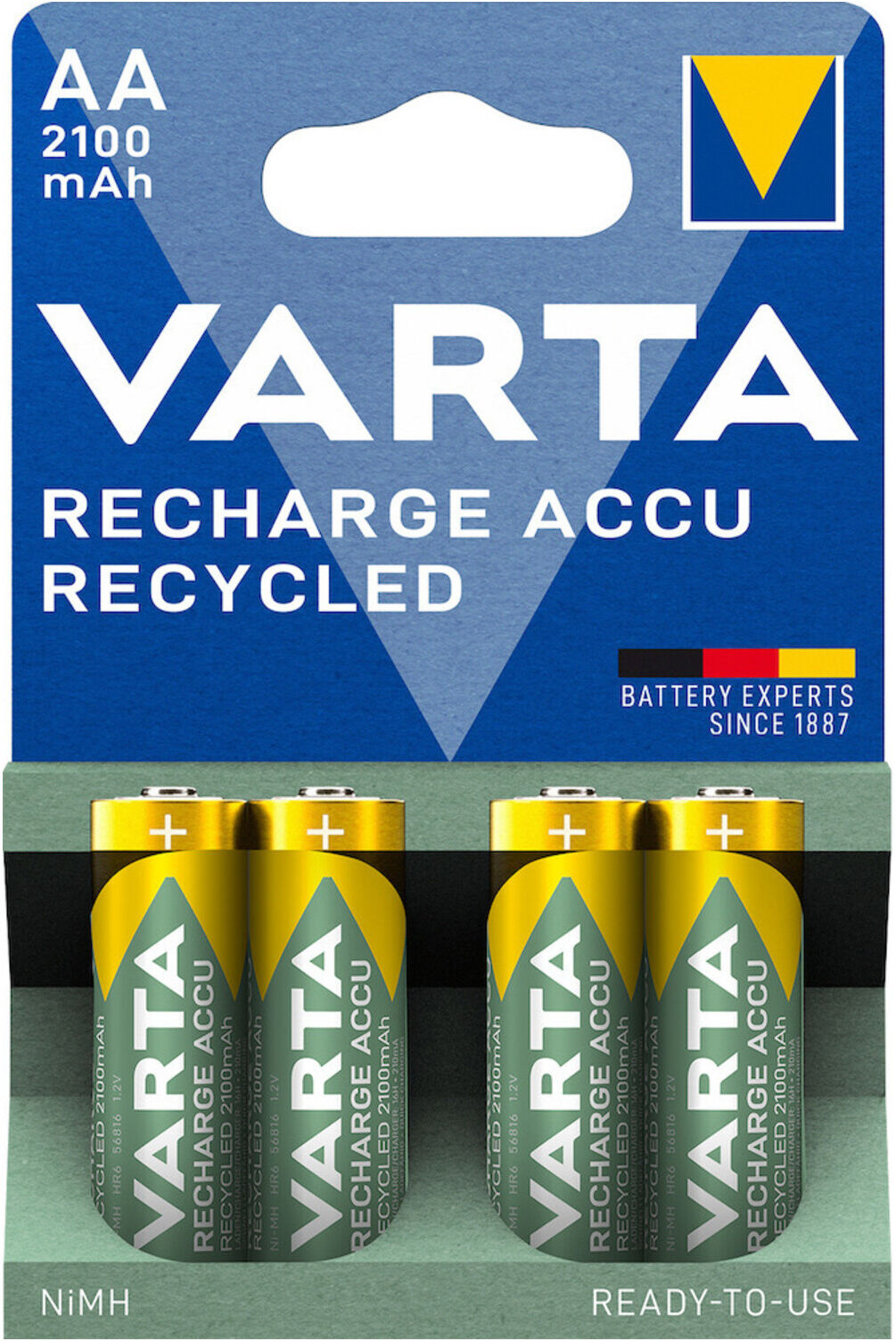 Varta RECHARGE ACCU AA 2100mAh 4er Blister (56816101404)