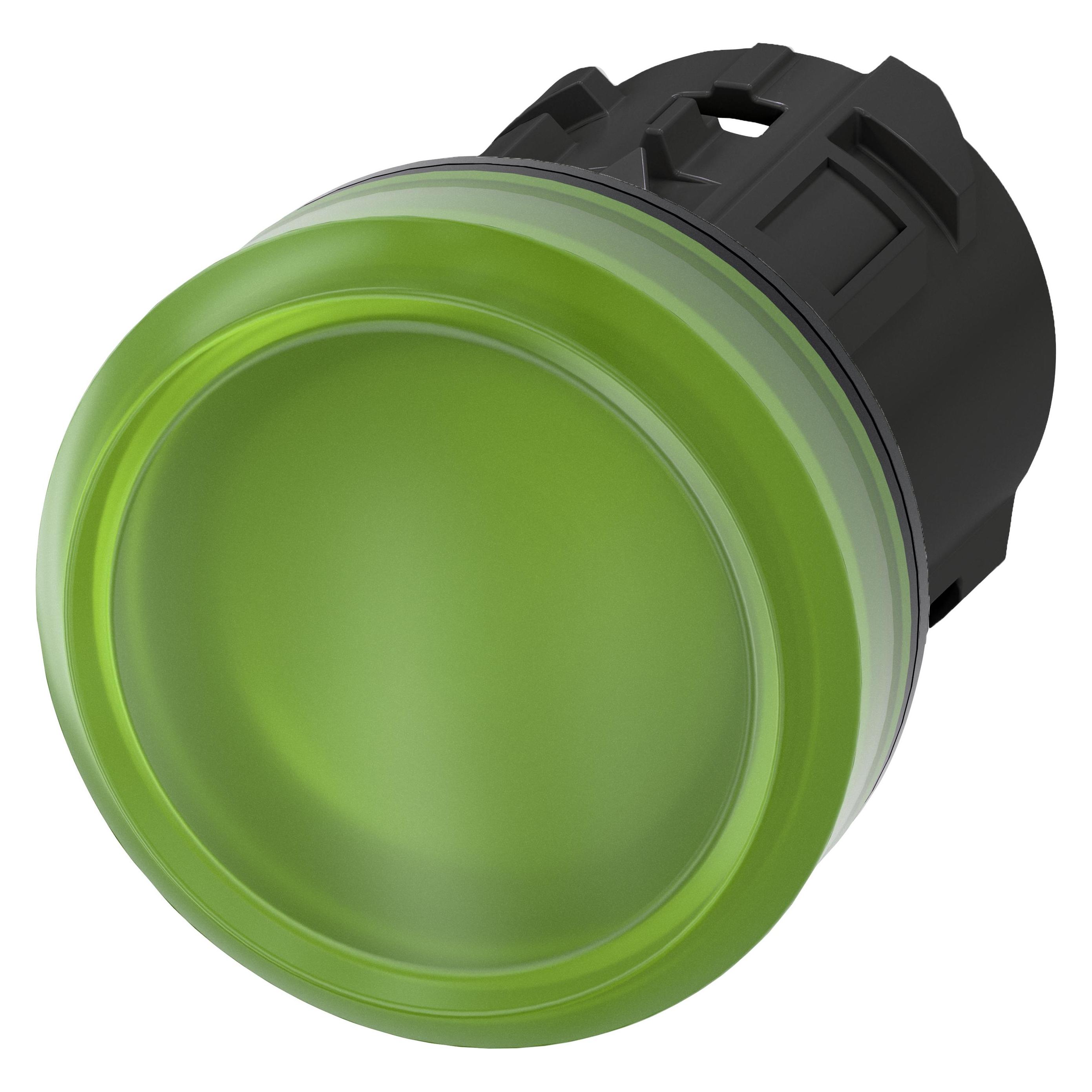 Siemens Indicator light, 22mm, round, green (3SU1001-6AA40-0AA0)
