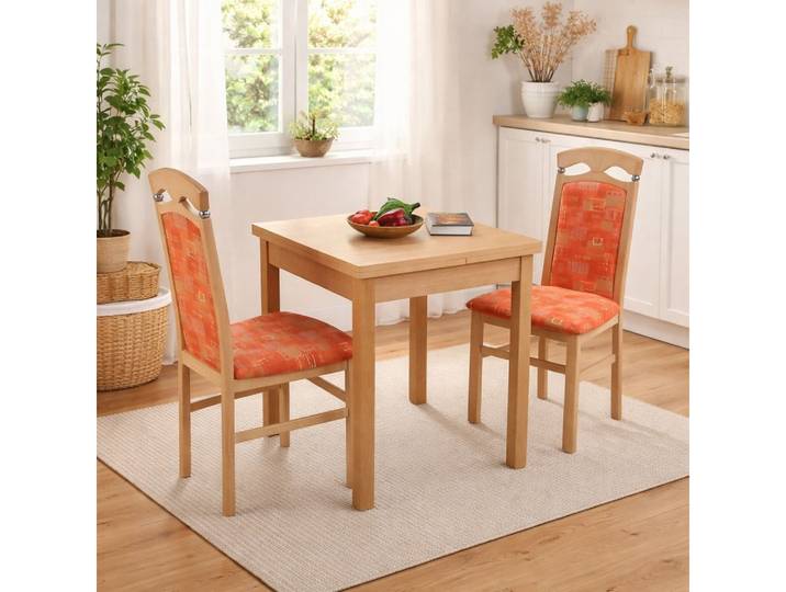 moebel-direkt-online Essgruppe Tischgruppe Anthony, (Set), Tisch mit Auszug, Stühle bepolstert