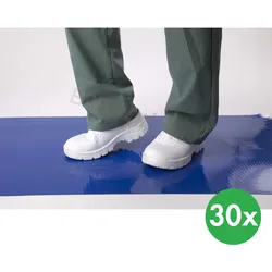 Einweg-Hygiene-Reinigungsmatte 66 x 114 cm, 30 Stk, blau