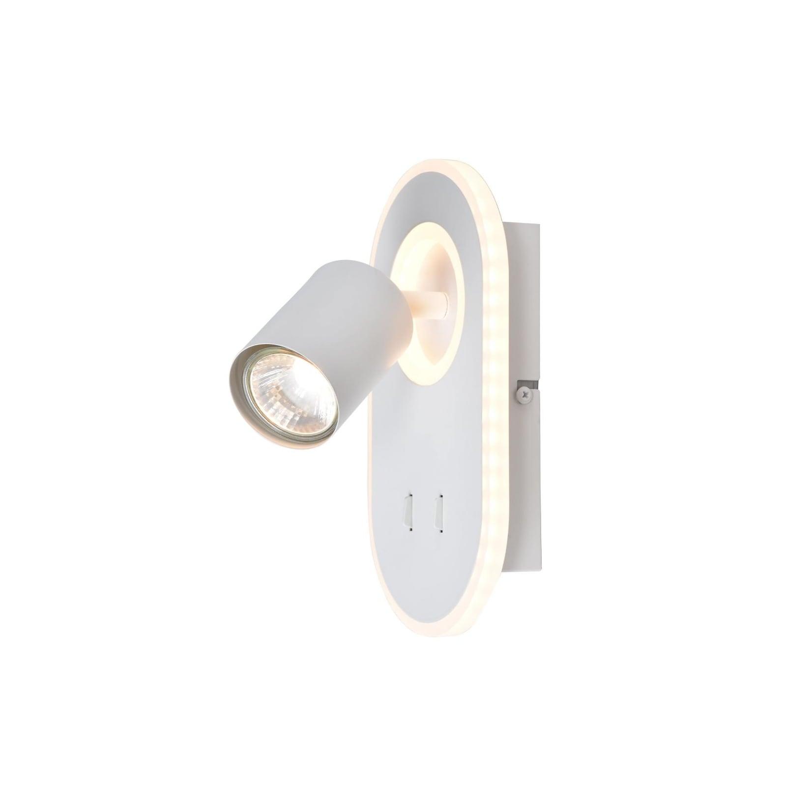 BRILLIANT Lampe, Kimon LED Wandspot weiß, 1x PAR51, GU10, 5W geeignet für Reflektorlampen, Kopf schwenkbar