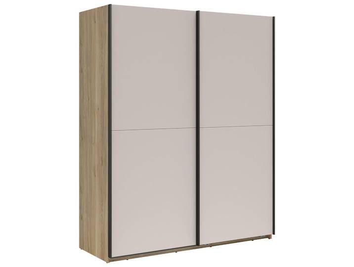 Milino Schiebetürenschrank, Eiche, Kaschmir, 170x210x64.3 cm, Schlafzimmer, Kleiderschränke, Kleiderschränke 2-türig