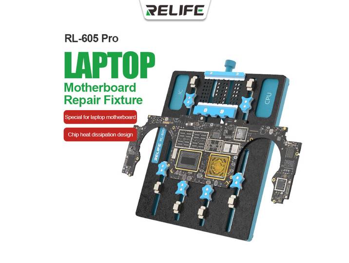 RELIFE RL-605 Pro ordinateur portable Puce de carte mère Réparation Rotation Fixation pour Carte Mère Réparation Puce Enlèvement Colle macro Outils