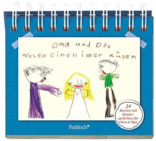 Tine Hohenberger - Oma und Opa wolen einen imer küsen: 24 Karten mit Kindersprüchen für Oma & Opa - Preis vom 09.10.2026 07:28:09 h