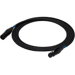 SSQ DMX1 SS-1838 Kabel XLR männlich - XLR weiblich 1 m Schwarz (1 m, XLR Kabel), Audiokabel