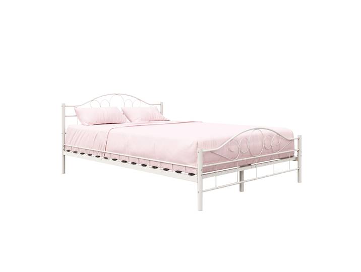 Metallbett AURELIE 140 x 200 cm weiss