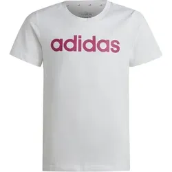 ADIDAS Kinder Shirt Essentials Linear Logo Cotton Slim Fit, Größe 128 in Grau Grau