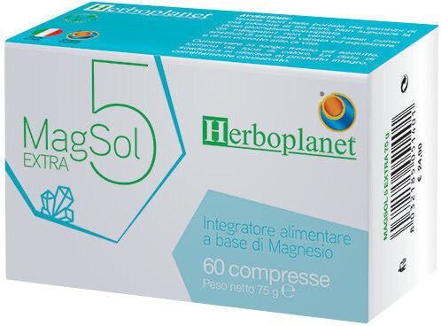 Herboplanet Magsol 5 Extra Integratore Magnesio Energia 60 Compresse.