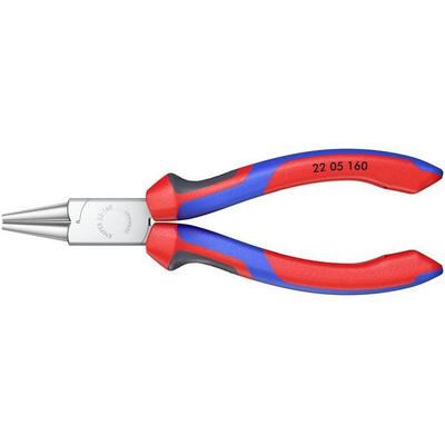 Knipex 22 05 160 Werkstatt Rundzange Gerade Chrom-Vanadium Elektrostahl 160mm