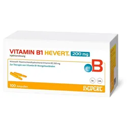 VITAMIN B1 HEVERT 200 mg Injektionslösung Amp. 100X2 ml