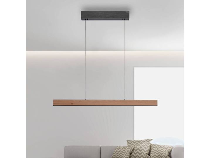 PURE Hängeleuchte E-Motion, dimmbar, Holz hell, für Wohn- / Esszimmer, Aluminium, Modern