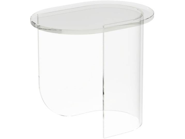 Fest Plateau Bijzettafel Glas Transparant - Transparant