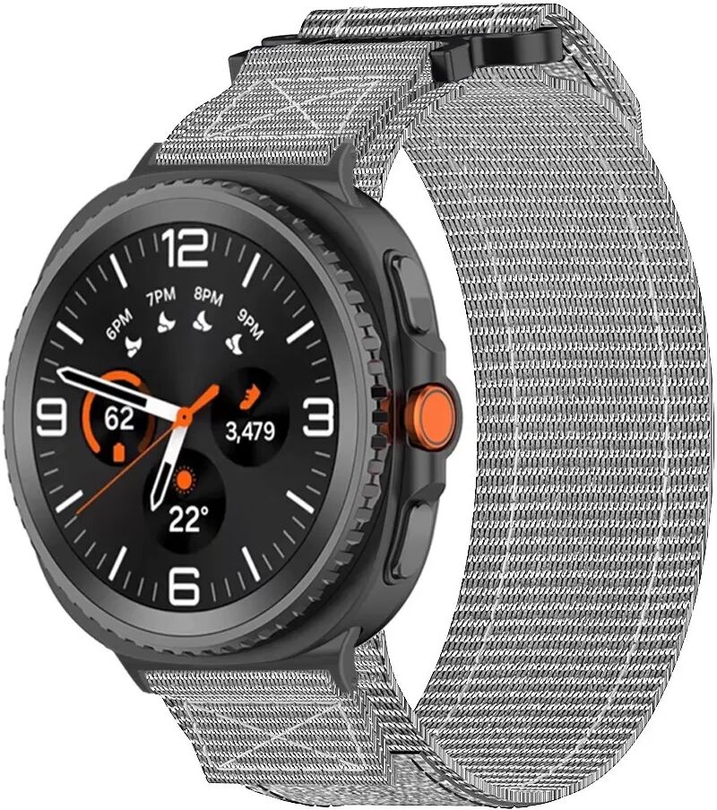 INF Nylon-Armband Grau kompatibel mit Samsung Galaxy Watch 8 – Komfort und Stil