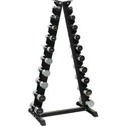 Odin 110 kg Chrom Set (10 Set Kurzhanteln + Rack)
