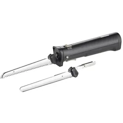 Unold 78815 Elektromesser Cordless Messer mit spezialgezahnter Edelstahl-Doppelklinge mit Wellenschliff
