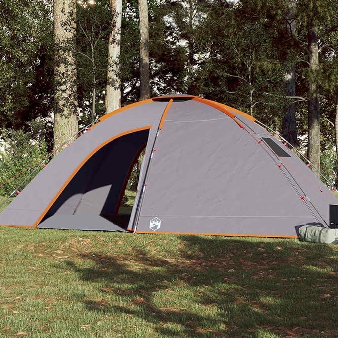 Campingzelt Personen Grün Wasserdicht mit PolyurethanBeschichtung, x x, leichtes Polyester, inklusive Tragetasche, mit E-Anschluss für Outdoor Camping, Festival