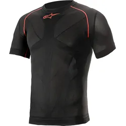 Alpinestars Ride Tech V2, Funktionsshirt kurzarm - Schwarz/Rot - XXL