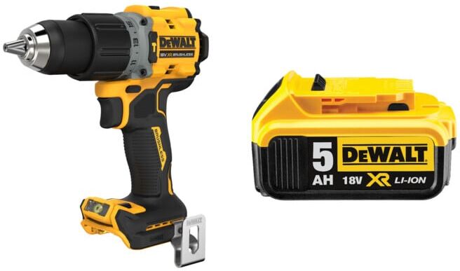 Set DEWALT Schlagbohrschrauber 18V DCD805NT-XJ + Akku 5Ah DCB184-XJ