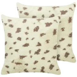 DEKOKISSEN 2er-Set Beige 45/45 cm Kasra