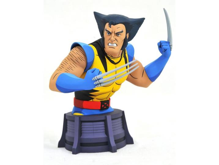 Diamond Select Actionfigur MARVEL ANIMATED UNMASKED WOLVERINE BÜSTE EXCLUSIVE