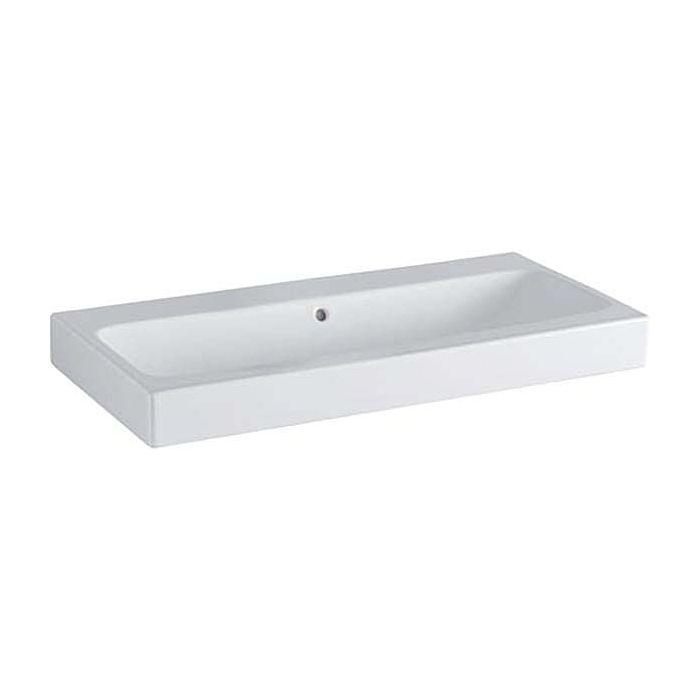 Geberit iCon Waschtisch 124093600 90 x 48,5 cm, weiß, mit KeraTect, ohne Hahnloch