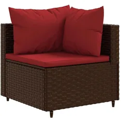 vidaXL, Gartenlounge, Talono (2x Eckteil + Mittelteil + Fussstütze)