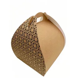 MONOUSO - Kraft Schmetterlingsbox für hohe Torten 28x28x32cm (25 Stück)
