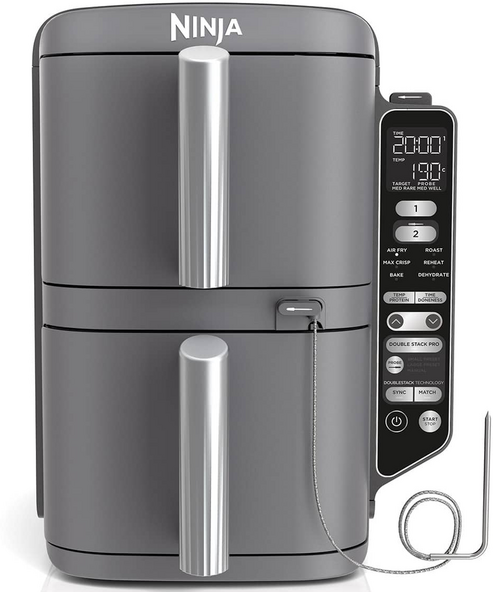 Ninja Double Stack XL SL451EU - Friggitice ad aria 9,5 L - Sistema SmartCook