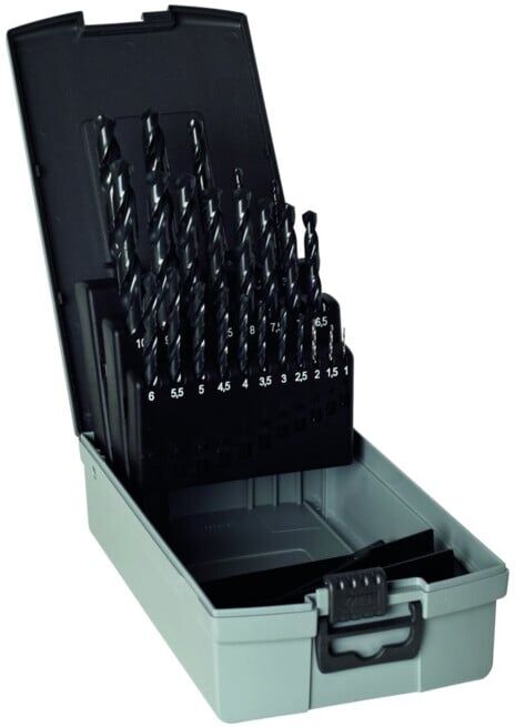 GÜHRING Set de forets hélicoïdaux DIN338 HSS rectifiés type N 1-10,5 mm (9002010000180)