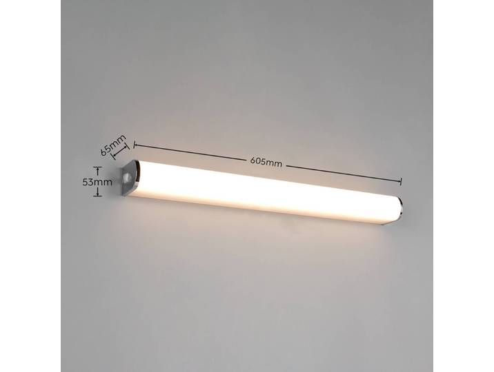 Trio Lighting Wandlampe Giacomo, chrom / silber, für Badezimmer, Metall, Modern, Wandleuchte, Wandlampe Innen