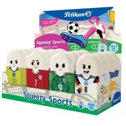 Radiergummi mit Sportmotiv – 1 Stück, verschiedene Ausführungen
