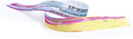 Bracelet personnalisé sublimation Waylen polyester blanc