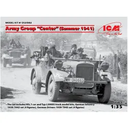 ICM Army Group"Center"(Summer 1941)(Kfz1,Typ L3000S,German Infantry(4 figures)Ger.Drivers